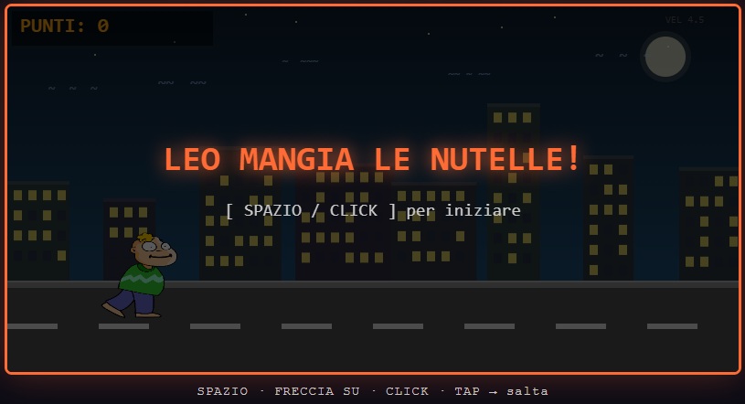 Leo Mangia le Nutelle – il videogioco