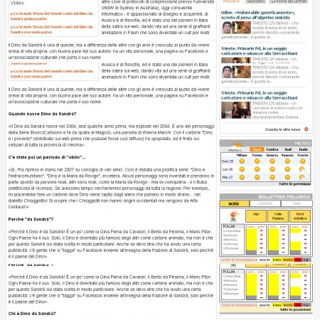 Articolo sul Gazzettino di Venezia