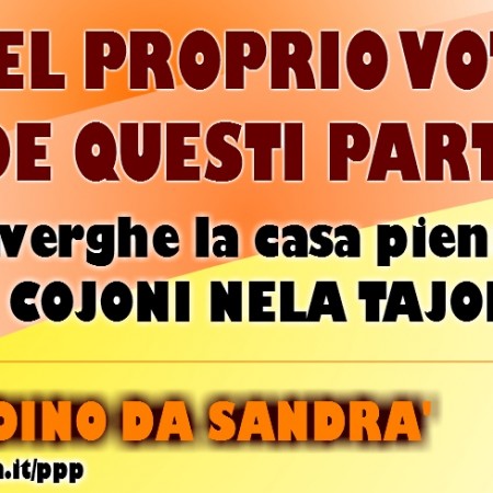Un’altra locandina elettorale
