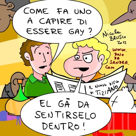 Vignetta politicamente scorretta sui gay